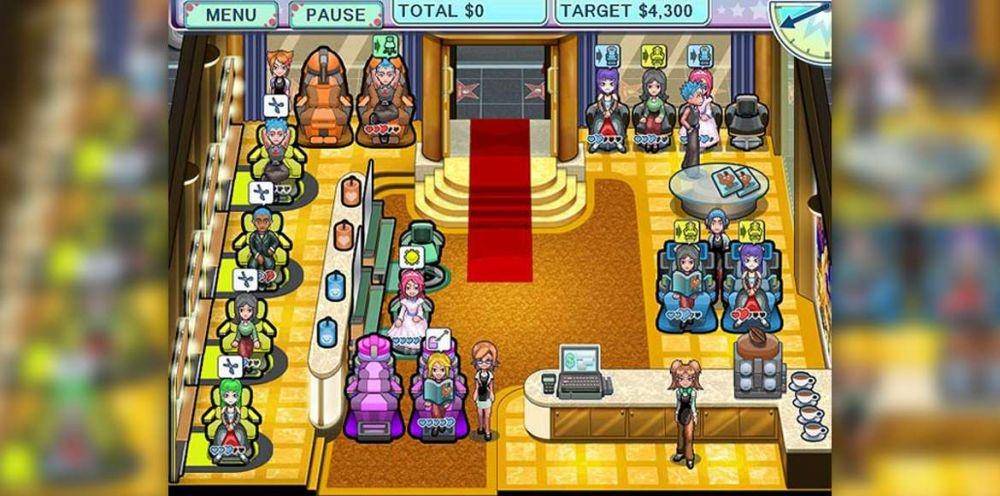 Kamu bisa menata rambut pelanggan kamu di Sally's Salon (dok. GameHouse)