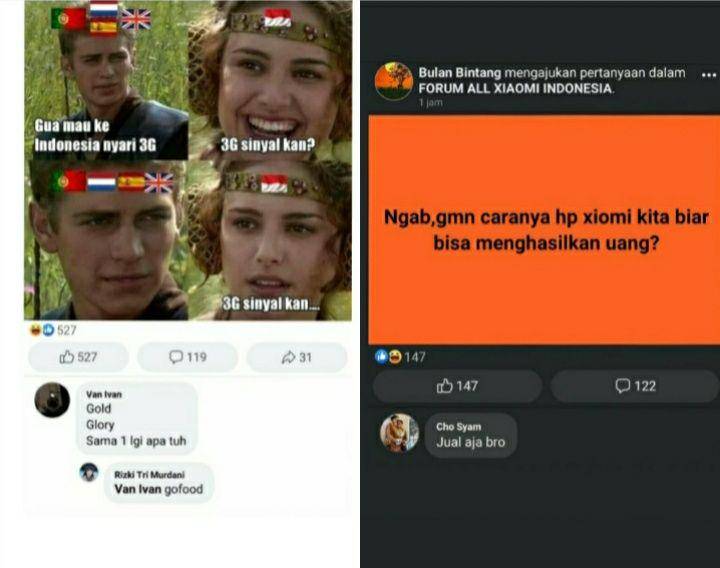 tanya jawab lucu di kolom komentar Facebook (facebook.com/Syahruld Bahri | facebook.com/Avrora)
