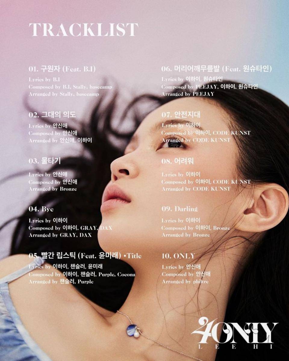 tracklist album '4 ONLY' (twitter.com/AOMGOFFICIAL)