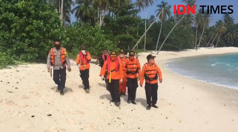 Proses pencarian terhadap Shaun warga Inggris yang Hilang di Perairan Mentawai. Doc. IDN Times