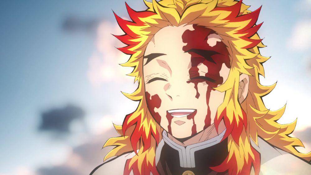 Rengoku (dok. Studio Ufotable/Demon Slayer: Mugen Train)