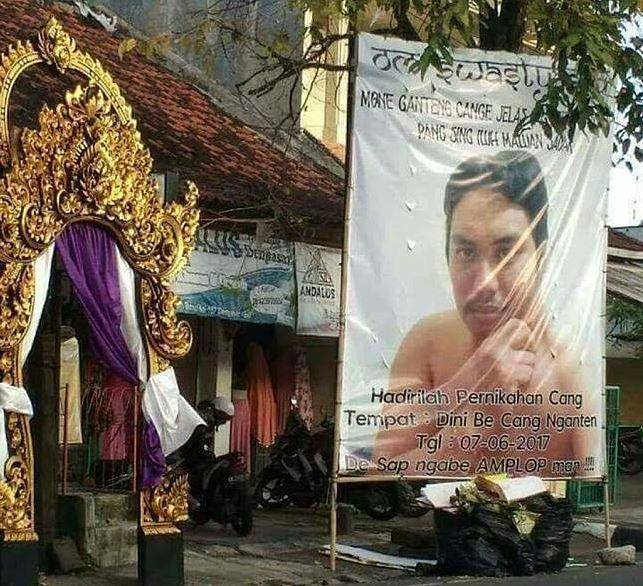 petunjuk arah tempat pernikahan kocak (instagram.com/fun.idn)