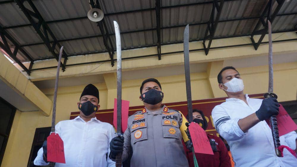 Barang bukti yang diamankan polisi. IDN Times/Moch Fad