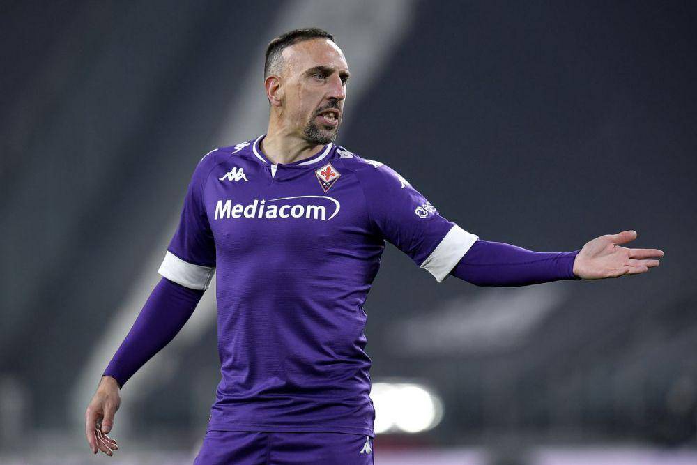 potret Franck Ribéry bersama Fiorentina (thelaziali.com)