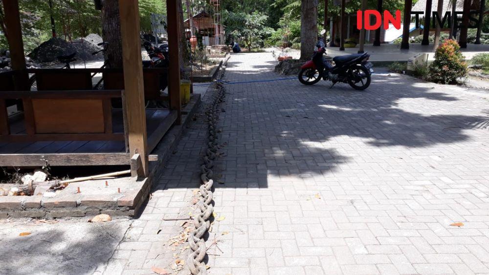 Penemuan Rantai Raksasa di Dam Ngancar Bantul Hebohkan Warga
