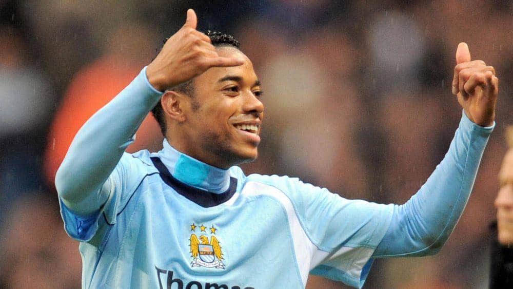 potret Robinho bersama Manchester City (skysports.com)