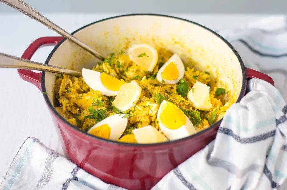 ilustrasi smoked cod kedgeree (thespruceeats.com/The Spruce)