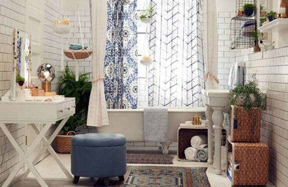 kamar mandi bergaya bohemian (homedesignlover.com)