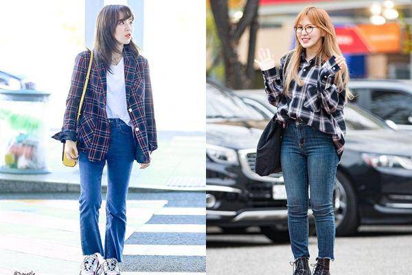Bawahan celana jeans ala Wendy Red Velvet (instagram.com/redvelvetstyless)