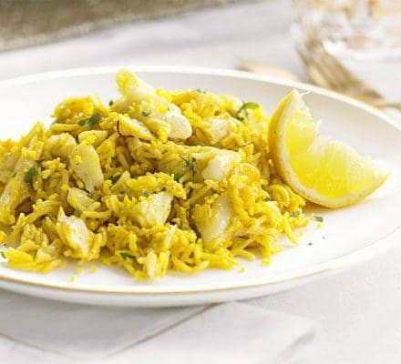 ilustrasi haddock kedgeree (bbcgoodfood.com/James Martin)