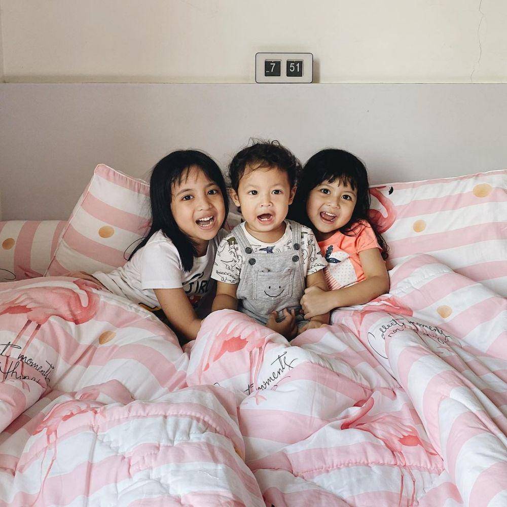 potret Megumi, Miguel, dan Miskha (instagram.com/natasharizkynew)