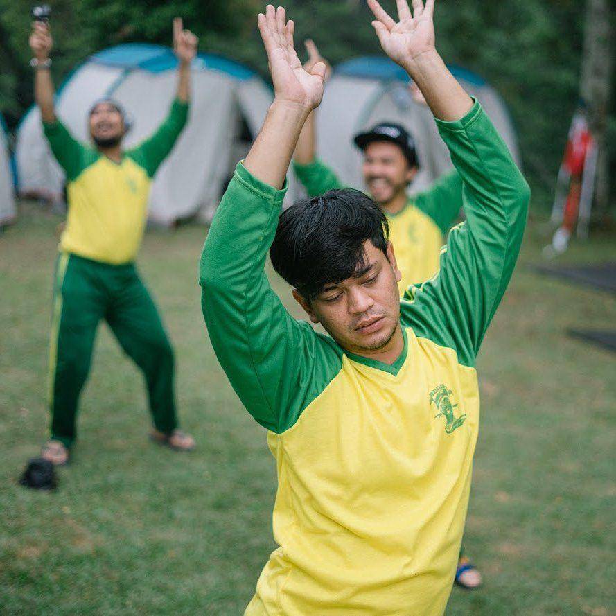 potret anggota geng motor The Prediksi saat berolahraga (instagram.com/theprediksi_)