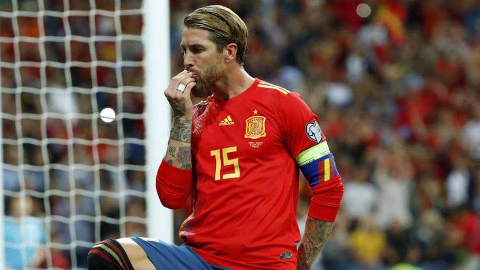 potret Sergio Ramos bersama Timnas Spanyol (marca.com)