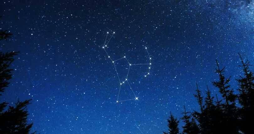 ilustrasi konstelasi Orion di langit malam (theplanets.org)