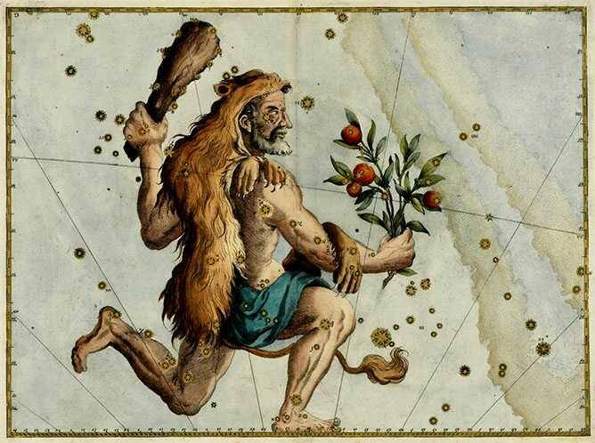 ilustrasi Hercules (dok. RareMaps/Uranometria/Johann Bayer)