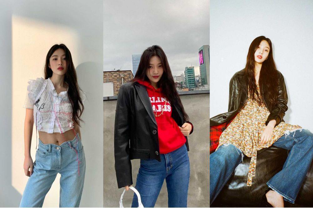10 Ide OOTD Jeans ala Joy Red Velvet, Cocok Buat Hangout!