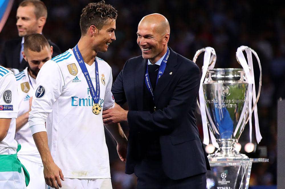 Potret Cristiano Ronaldo dan Zinedine Zidane dulu (bleacherreport.com)