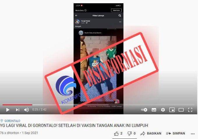 Video viral di media sosial/ Covid18.go.id