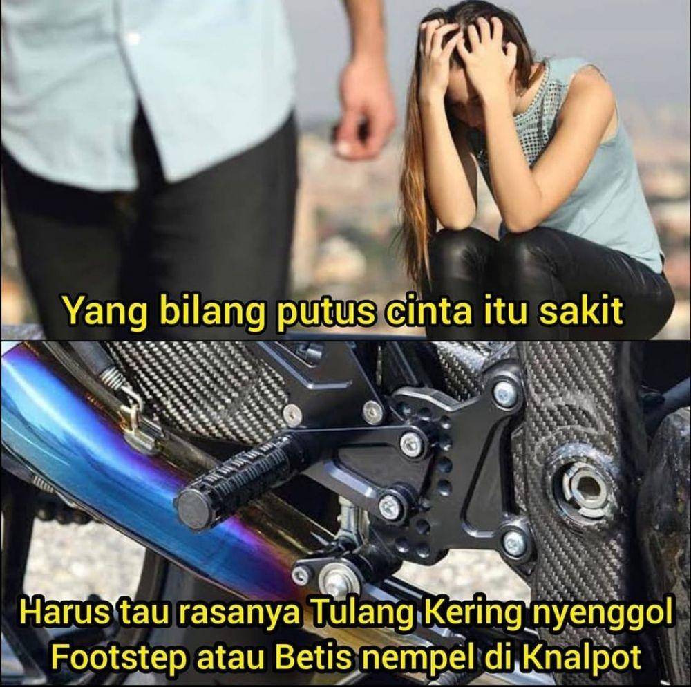 meme anak motor patah hati (instagram.com/dagelanphotoshop)