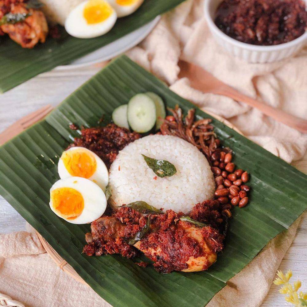 ilustrasi hidangan nasi lemak (instagram.com/mendy.tan)
