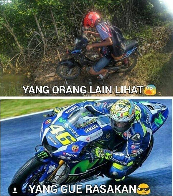 meme anak motor patah hati (instagram.com/fauzifirmansyah_srci)