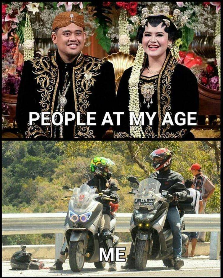 meme anak motor patah hati (instagram.com/rocekaye)