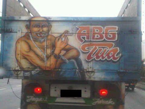 mural di bak truk (instagram.com/kata.supir)