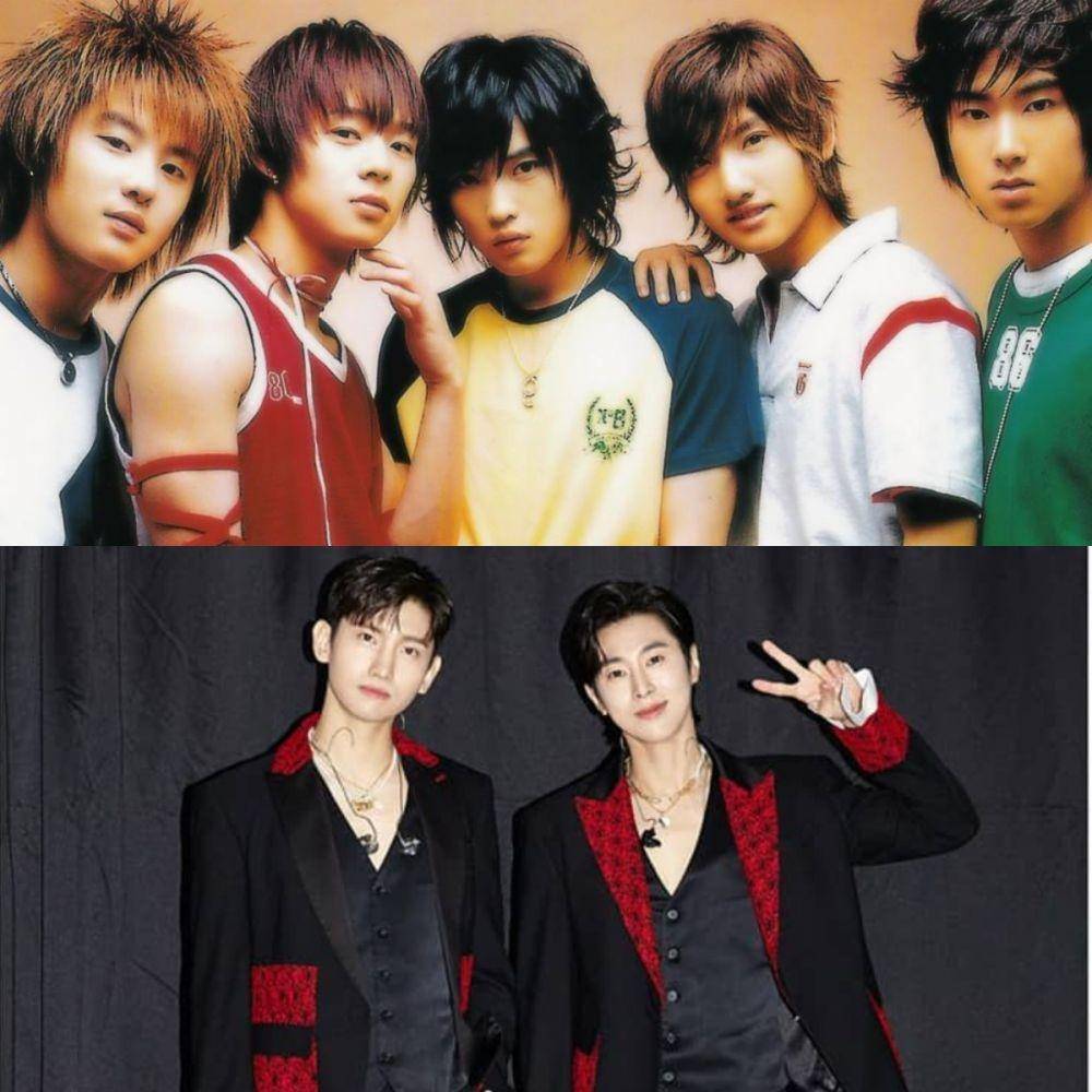 TVXQ saat baru debut vs sekarang (berbagai sumber)