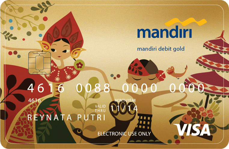 Kartu Debit Mandiri Gold VISA (dok. situs resmi Bank Mandiri)