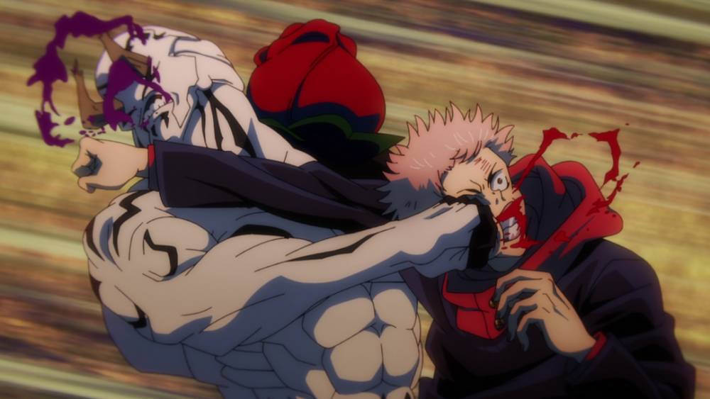Yuji Itadori vs. Hanami (dok. Netflix/Jujutsu Kaisen)