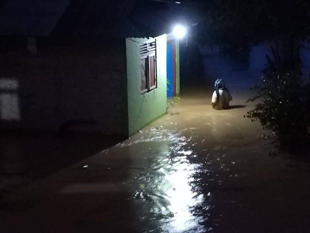 Kondisi Banjir di Kecamatan Tomilito, Kabupaten Gorontalo Utara, Provinsi Gorontalo pada Sabtu, 4 September 2021. (dok. BPBD Kab Gorontalo Utara)