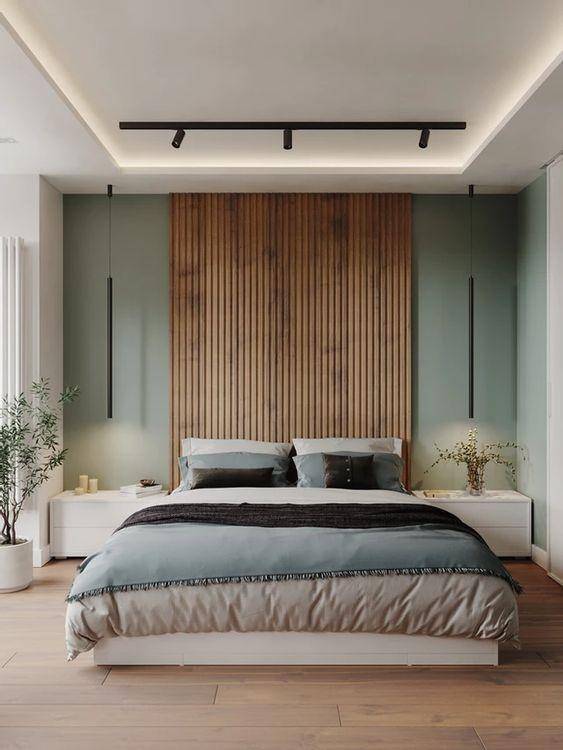 Ilustrasi kamar tidur bergaya japandi (besense.studio)