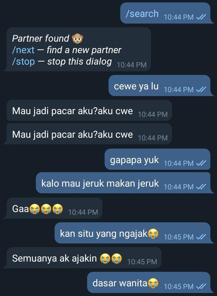 chat kenalan di Telegram (twitter.com/txtdaritelee)