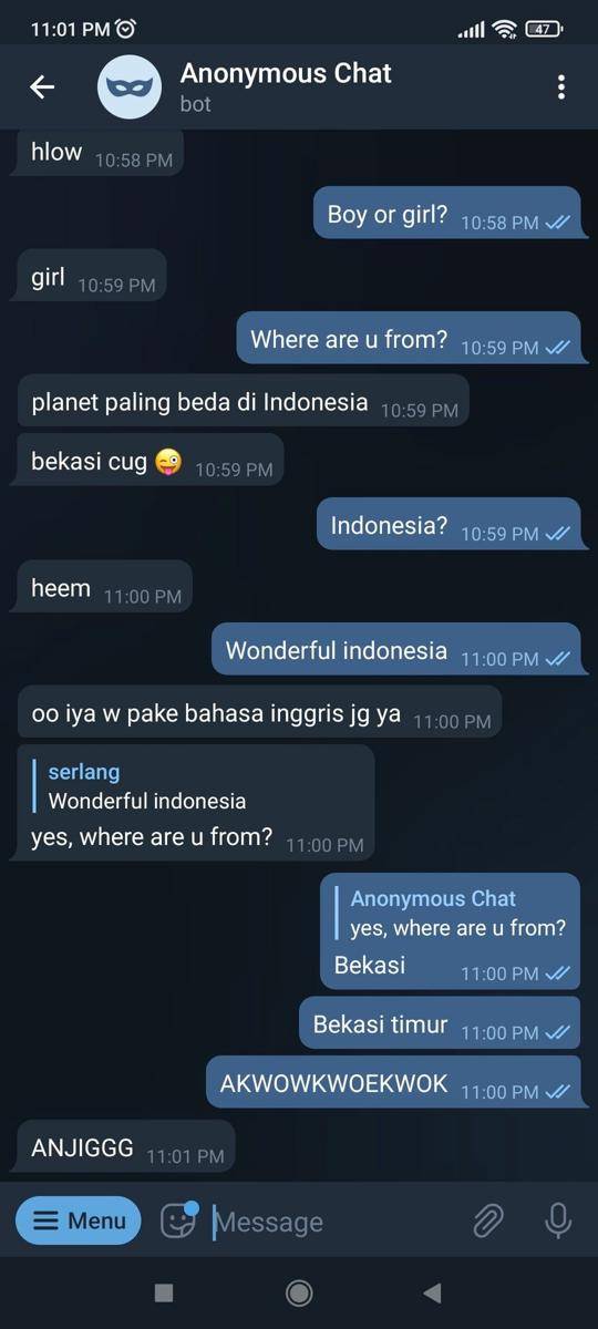 chat kenalan di Telegram (twitter.com/lightsideofmee)