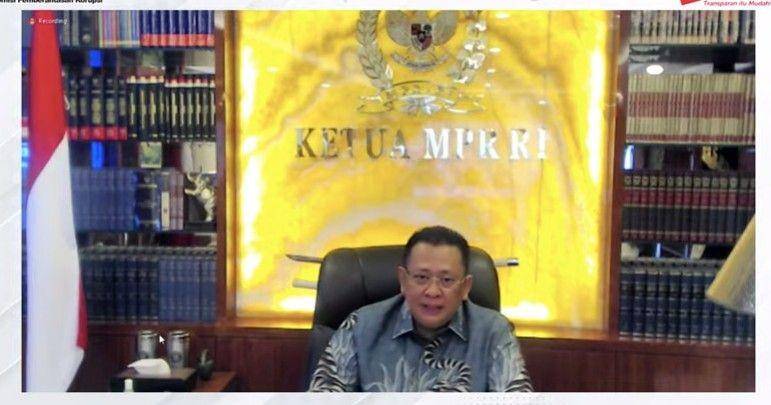 Ketua Majelis Permusyawaratan Rakyat (MPR), Bambang Soesatyo (Tangkapan layar YouTube KPK)