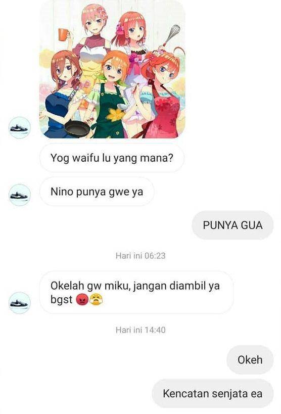 chat teman wibu (instagram.com/wkwkland_real)