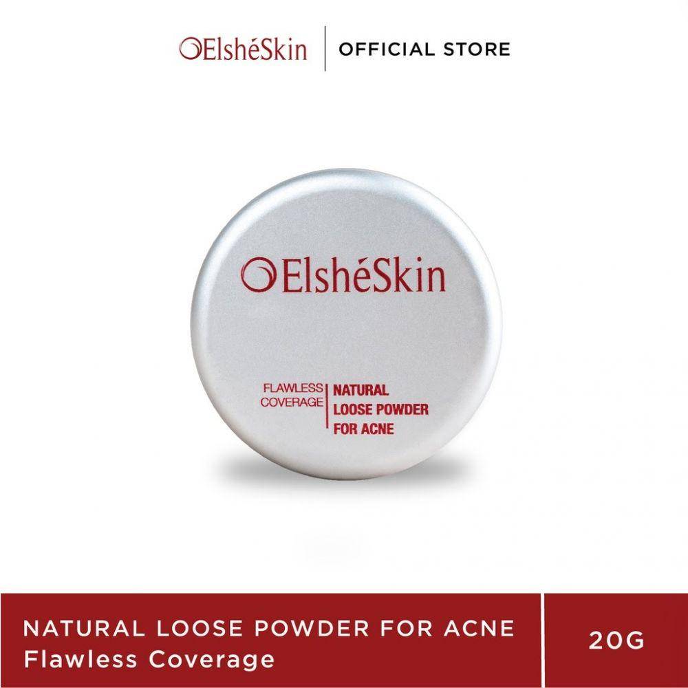 ElsheSkin Natural Loose Powder for Acne (dok. Shopee/ ElsheSkin Official Store)