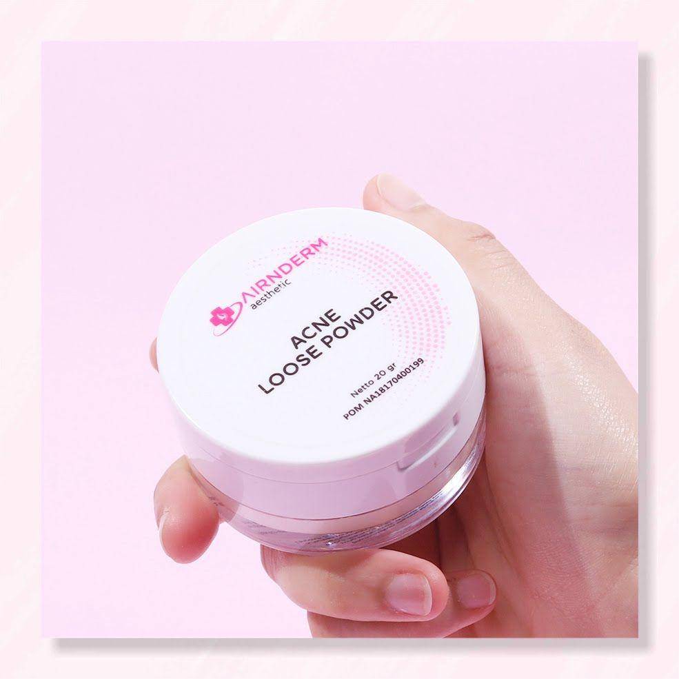 Airnderm Aeshtetic Acne Loose Powder (dok. Shopee/Airnderm Official Shop))