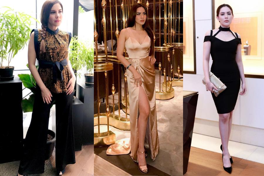 10 OOTD Kondangan Sally Adelia, Glamor nan Mewah