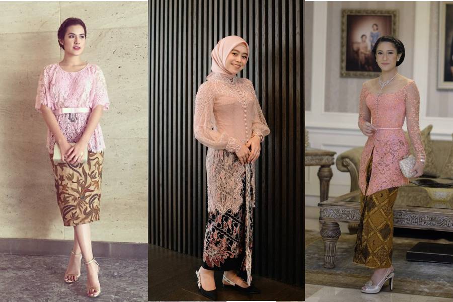 Kebaya pink untuk kondangan (instagram.com/raisa6690 | instagram.com/guginugraha | instagram.com/therealdisastr)