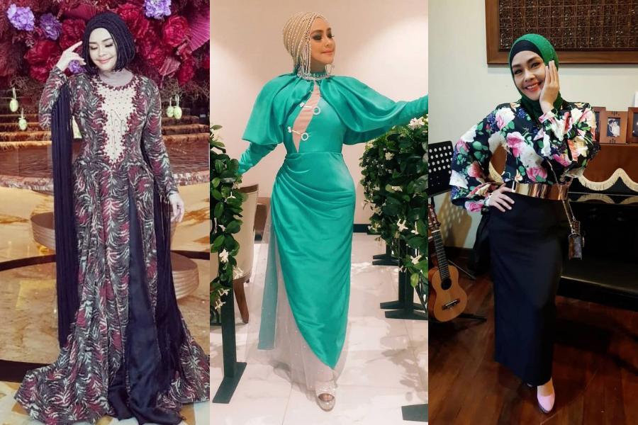10 Baju Kondangan Iyeth Bustami, Ekstra Glamor!