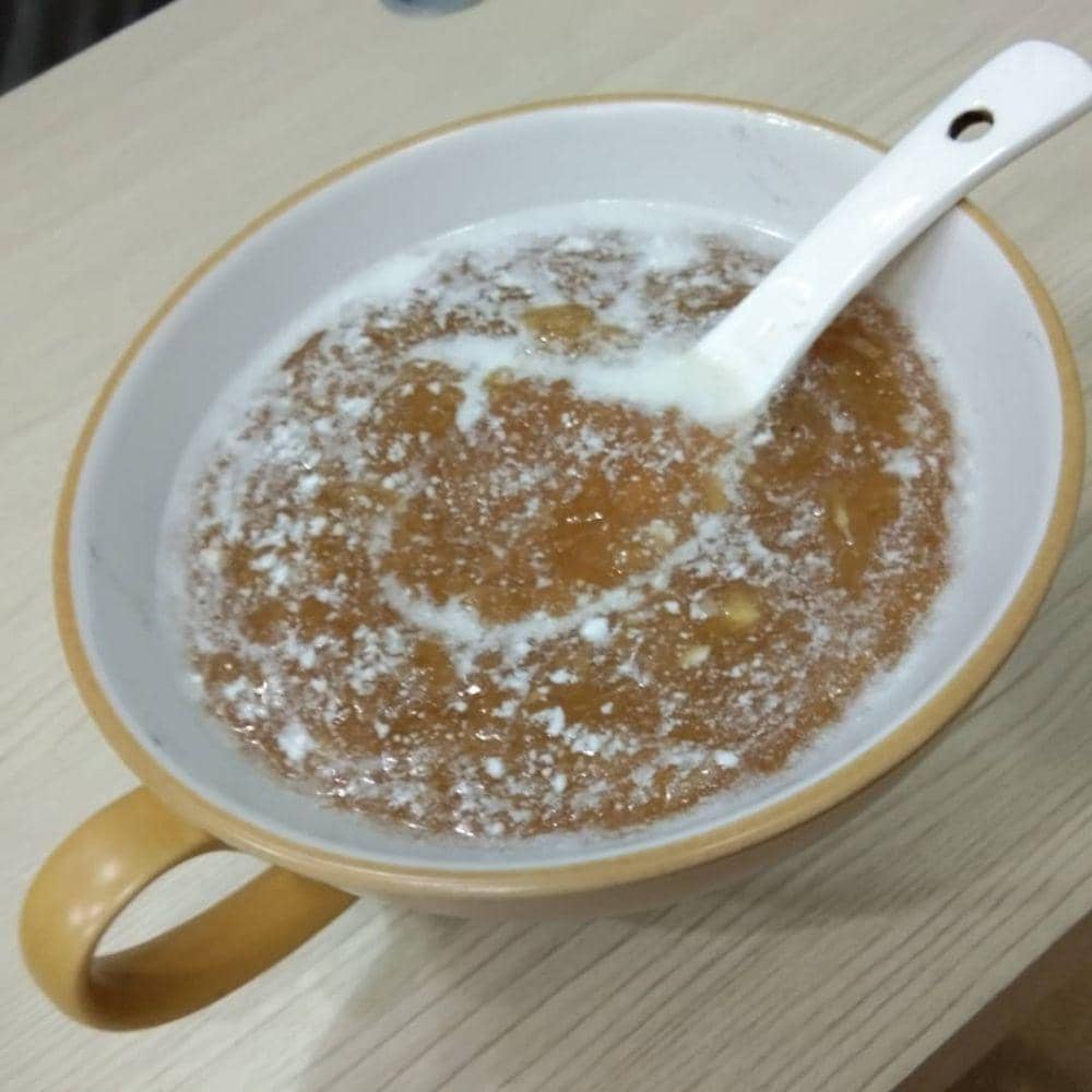 Ilustrasi bubur singkong (Instagram.com/huang_qiu_ling)