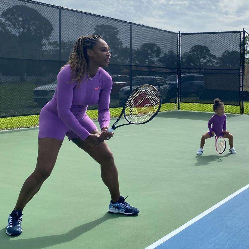 Serena William dan Olympia (instagram.com/serenawilliams)