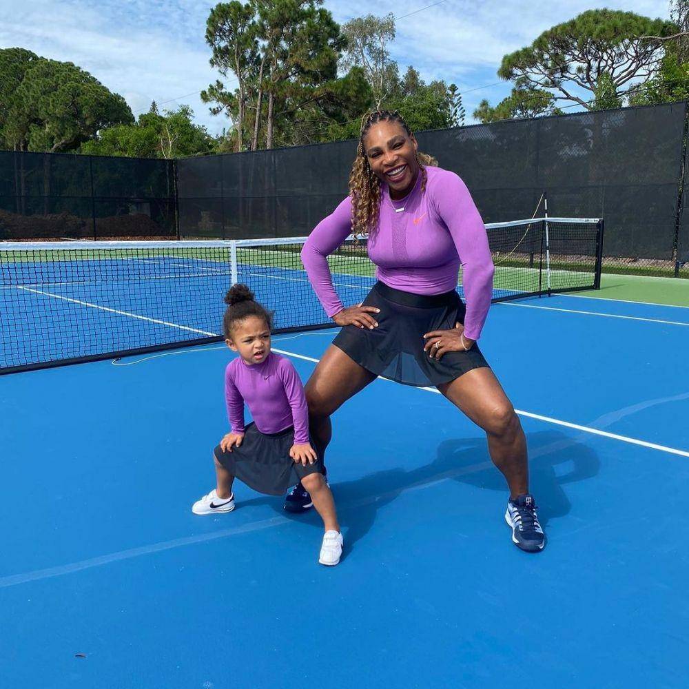 Serena William dan Olympia (instagram.com/serenawilliams)