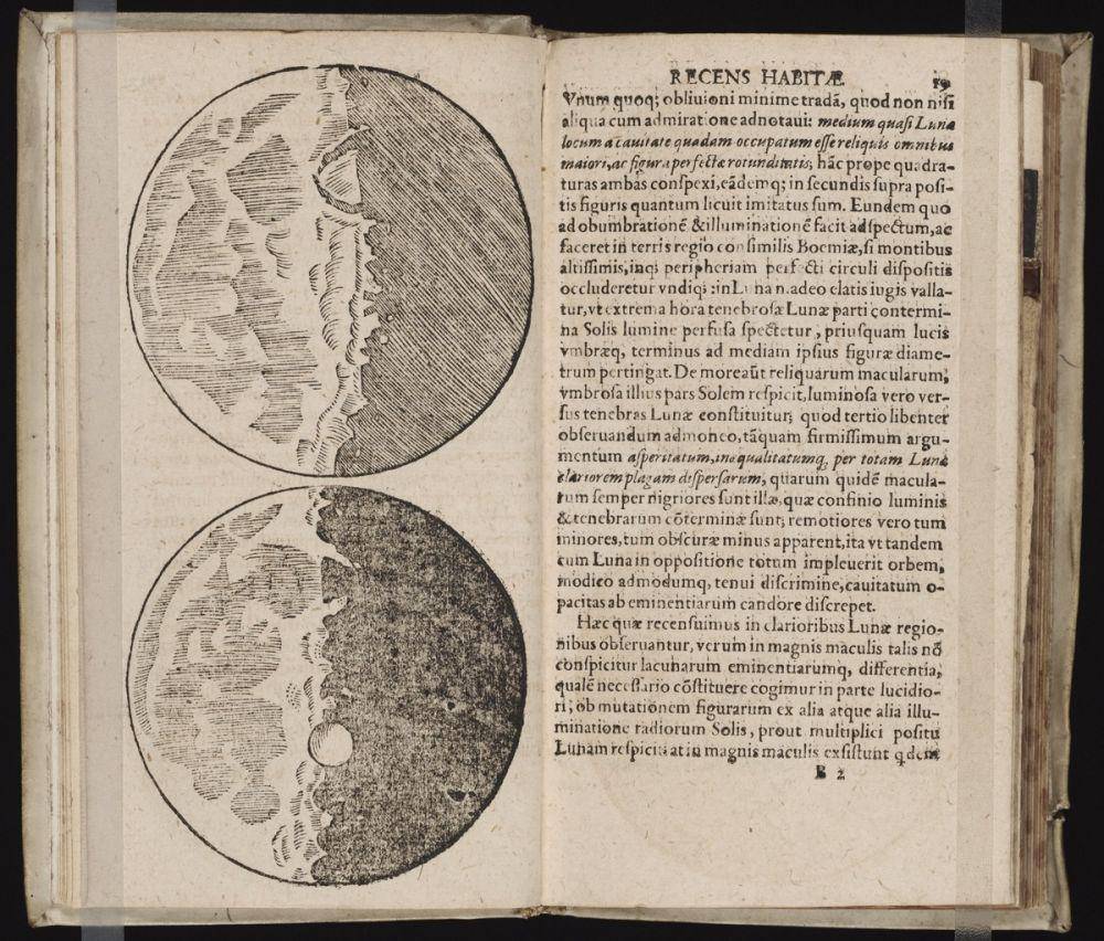 Galileo menerbitkan buku Sidereus Nuncius-nya, atau Starry Messenger pada 1610 (beinecke.library.yale.edu)