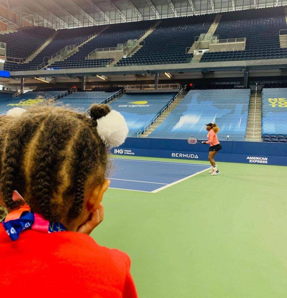 Serena William dan Olympia (instagram.com/serenawilliams)