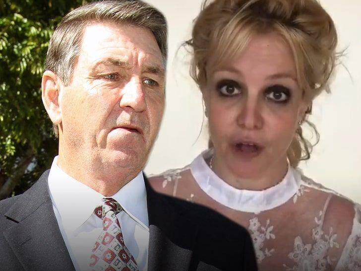 Ayah Britney Spears, Jamie Spears (kiri) dan sang anak Britney Spears (tmz.com)