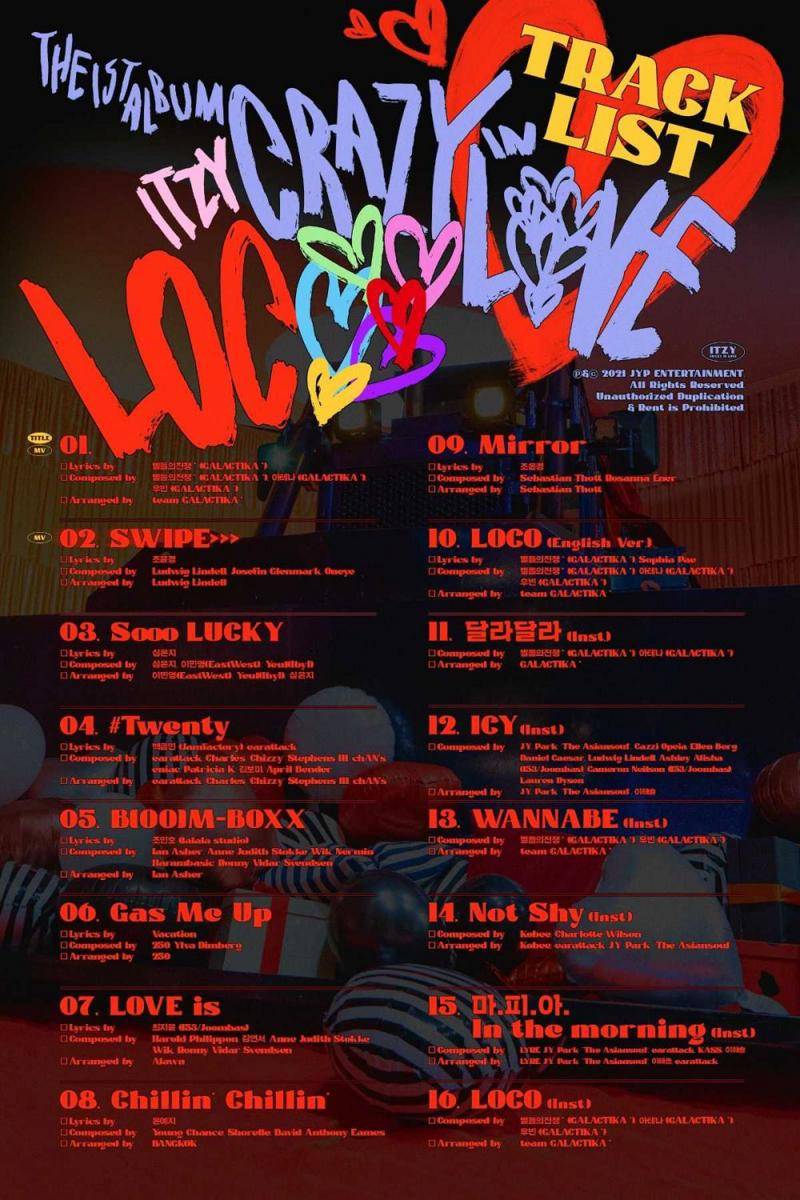 Full album Crazy in Love ITZY (twitter.com/ITZYofficial)