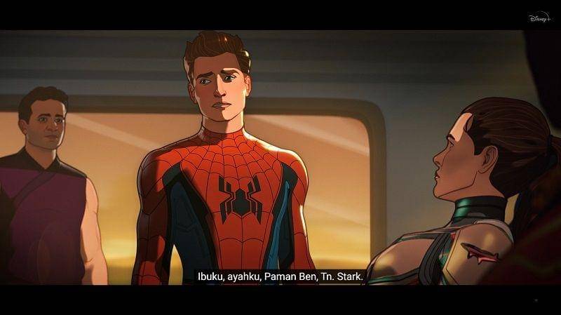 Peter Parker menyebut Paman Ben. Disney+ Hotstar/What If?