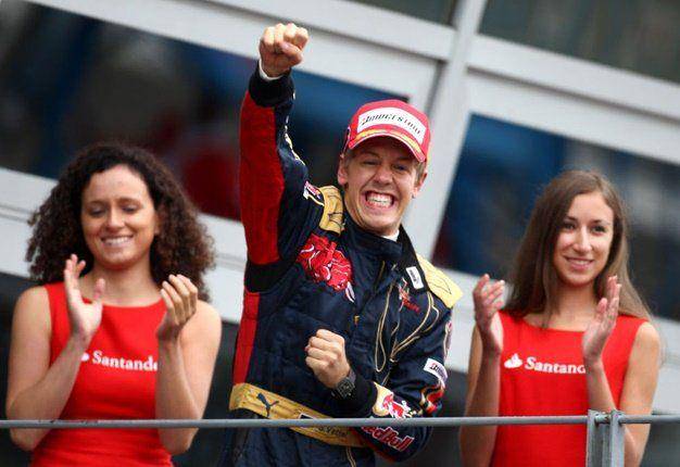 Sebastian Vettel menang pada GP Italia 2008 (news24.com)